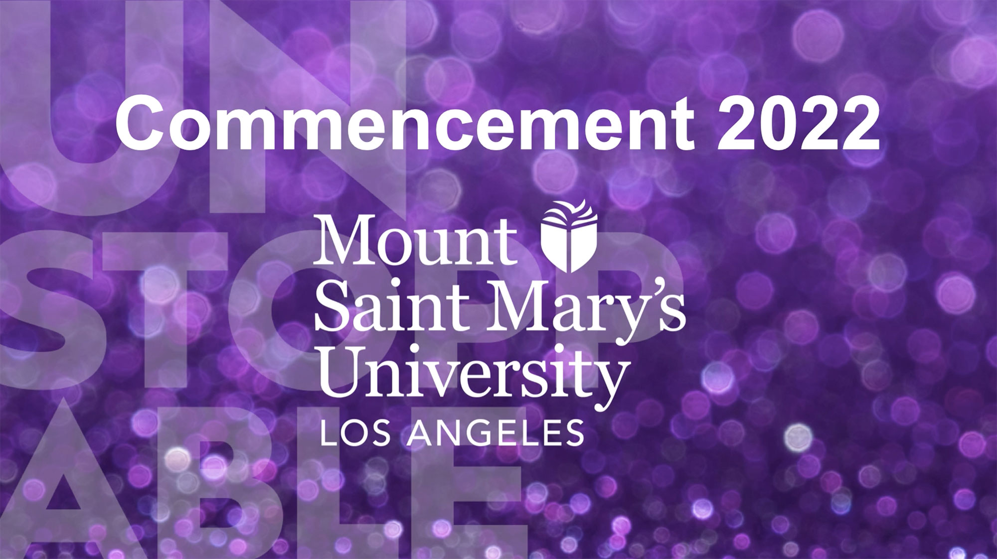 Mount Saint Mary's Commencement 2022